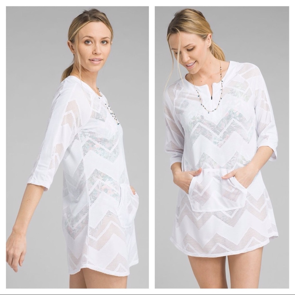 NWOT Prana Shea Crochet Tunic Beach Cover-Up | Host Pick!
